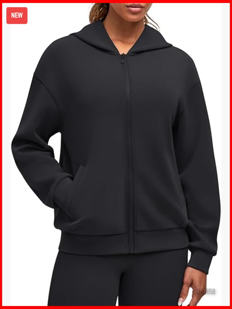 Full Zip Hoodie With Pockets - Soft Modal Blend Jacket